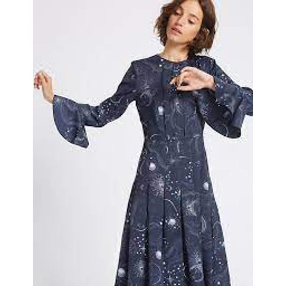 OFFERS WELCOME LTD EDITION Constellation Print LongSleeve Dress